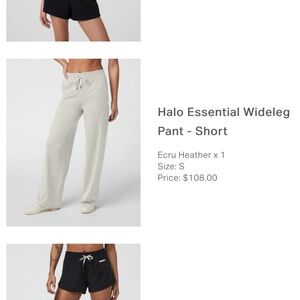 Halo Wideleg Pants in Light Gray